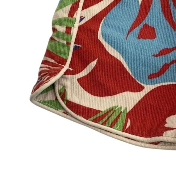 J Crew Shorts Women's Size 00 Multicolor Floral Pattern High-Rise Casual Chino - Picture 15 of 16